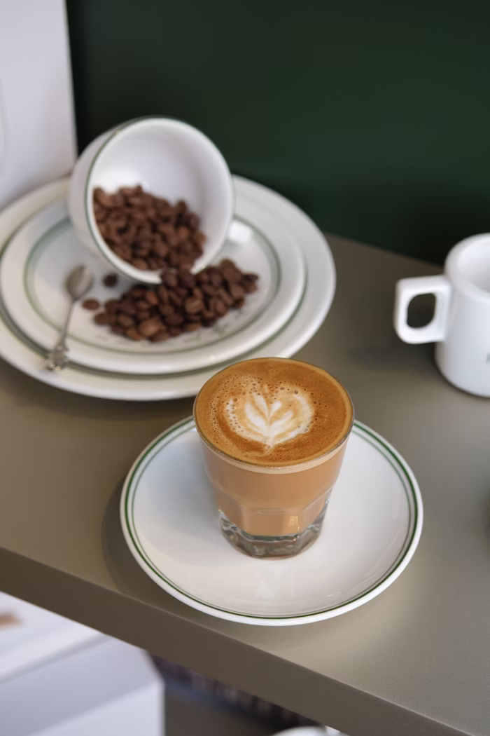 Latte in morning light